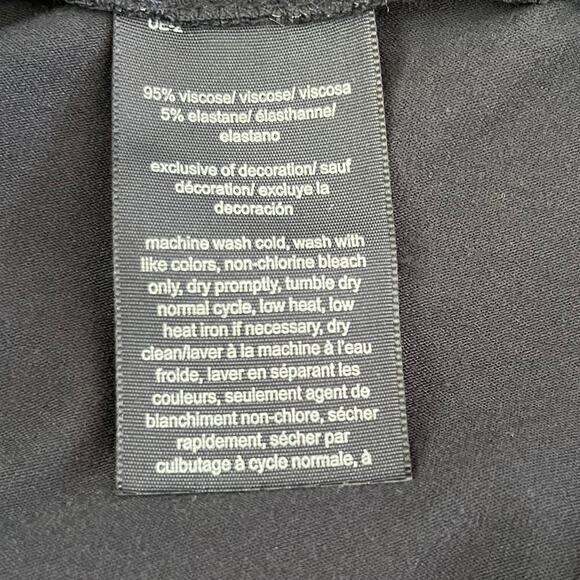 Tommy Hilfiger Navy Blue Short Sleeve Pleated Babydoll Peasant Top Plus 3X NWT - Picture 10 of 12